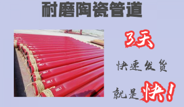 耐磨陶瓷管道-3天快速发货[S36沙龙会]