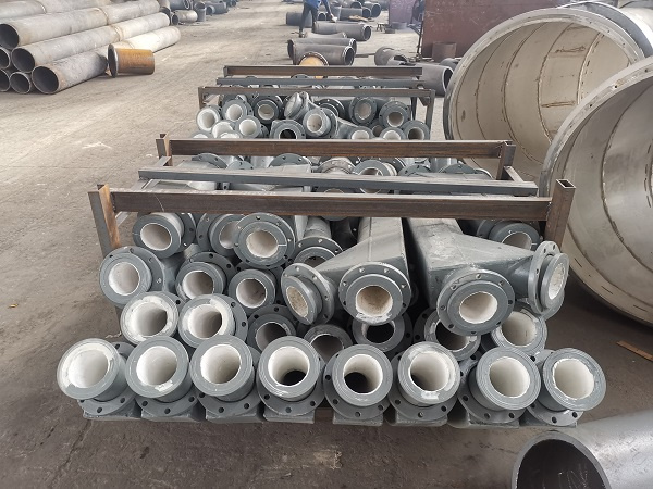 磨煤机粉管磨练陶瓷内衬耐磨弯头